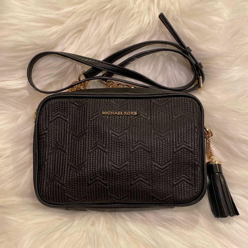 Michael Kors Quilted Detail Small Camera Bag